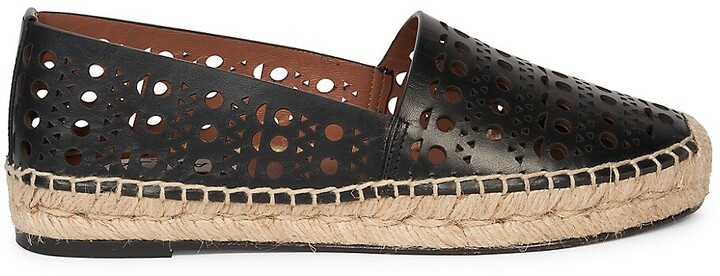 ALAIA アラヤ ハフォレテット ハックル ヘルト レサ ヘルト Alaia Perforated Leather Espadrilles - ShopStyle