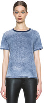 Thumbnail for your product : Theyskens' Theory Theyskens' Crib Fifty Cotton-Blend Tee in Dark Blue