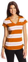 Thumbnail for your product : U.S. Polo Assn. Juniors Shirred Sides Striped V-Neck T-Shirt