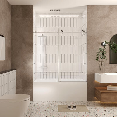 KAQCVIN Frameless Shower Door 60 \