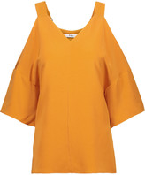 Thumbnail for your product : Tibi Cold-shoulder Silk-charmeuse Blouse