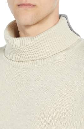 French Connection Colorblock Turtleneck Sweater