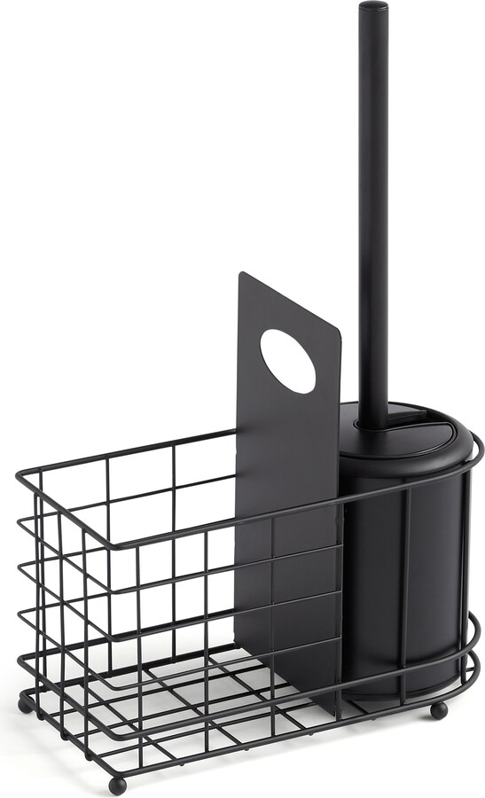 Dunelm Metal Toilet Brush and Storage Black ShopStyle Bath Accessories