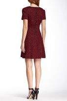 Thumbnail for your product : ECI Short Sleeve Jacquard Chevron Knit Flare Dress