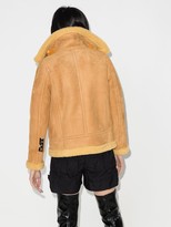 Thumbnail for your product : Off-White Aviator style shearling coat