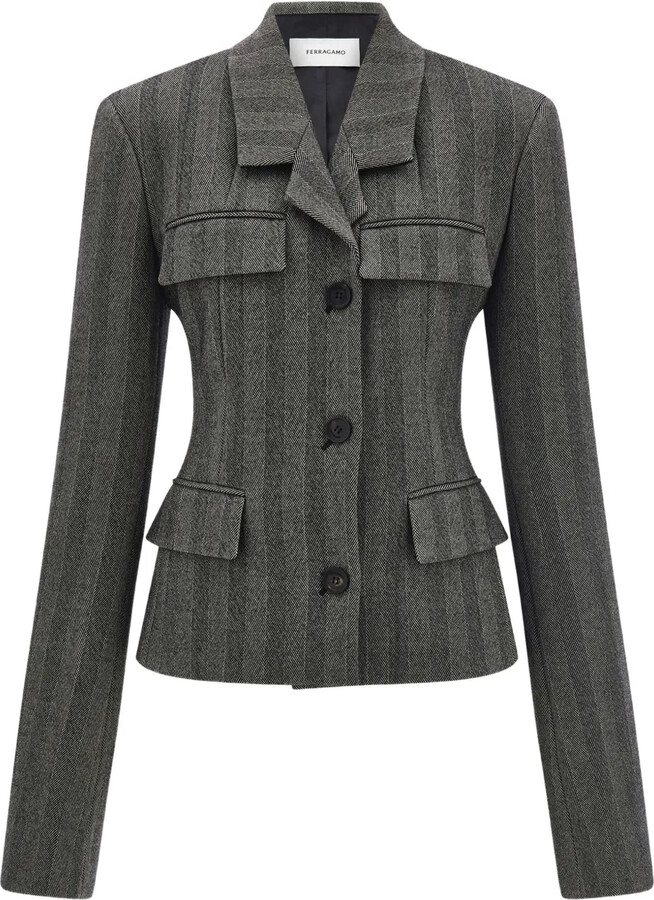Ferragamo Flap-Pockets Blazer