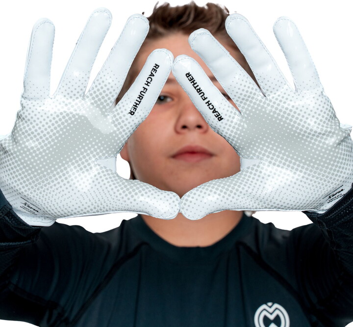 Massov VPRO3 Football Gloves Youth Large White