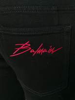 Thumbnail for your product : Balmain slim fit ripped jeans