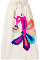 Thumbnail for your product : Mira Mikati embroidered A-line midi skirt