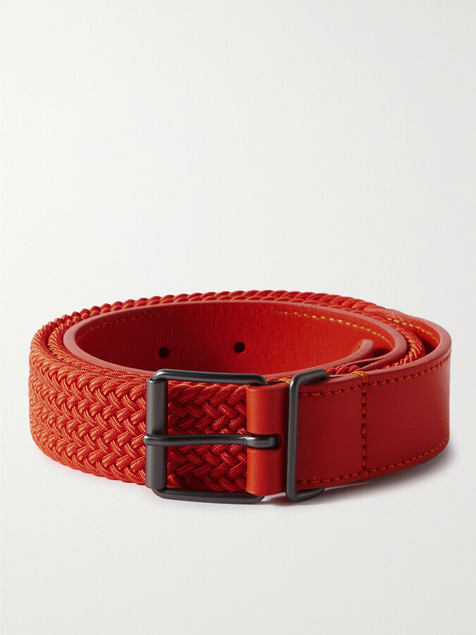 Leather belt MCM Orange size XL International in Leather - 27348950