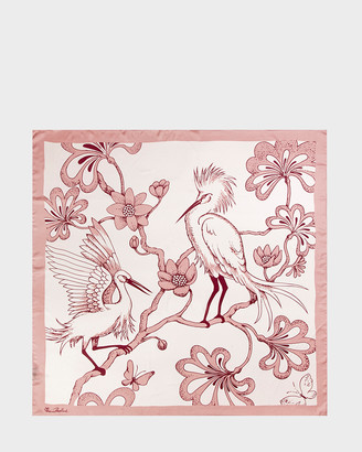 Florence Broadhurst Women's Scarves - Egrets Silk Scarf