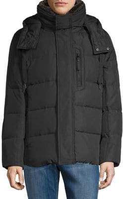 Andrew Marc Quilted Faux Fur Parka