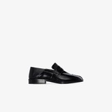 Thumbnail for your product : Maison Margiela Black Tabi Patent Leather Loafers