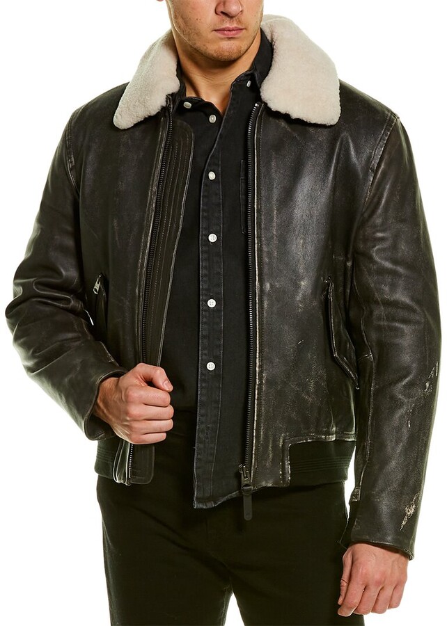 Men Leather Jacket Lamb | Shop The Largest Collection | ShopStyle