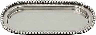 Perles Stainless Steel Oval Tray