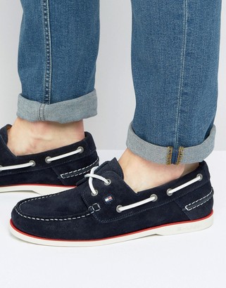 Tommy Hilfiger Knot Suede Boat Shoes