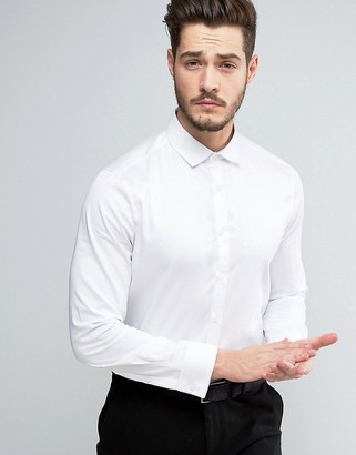 ASOS Regular Fit Egyptian Cotton Shirt With Double Cuff