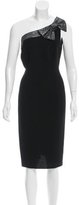 Thumbnail for your product : Carmen Marc Valvo Embellished Wool Dress w/ Tags