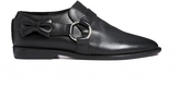 Thumbnail for your product : F-Troupe Black Leather Flat Shoes