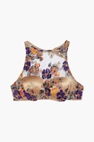 Thumbnail for your product : I.D. Sarrieri Wonderland Delight embroidered tulle underwired bra - Neutral - 32 B