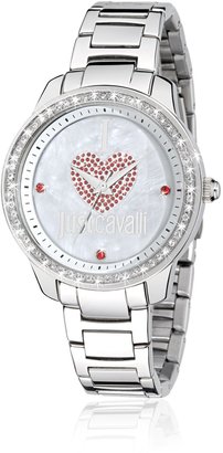 Just Cavalli Women's R7253196503 Shiny Silver Stainless steel Band Watch.