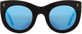 Thumbnail for your product : Illesteva Boca Mirrored Cat-Eye Sunglasses, Black