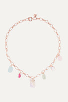 Thumbnail for your product : Monica Vinader + Caroline Issa Rose Gold Vermeil Multi-stone Necklace