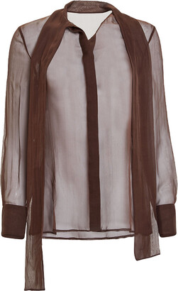 Valentino Women's Brown Tops | ShopStyle