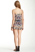 Thumbnail for your product : Angie Strapless Printed Romper