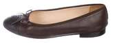 Thumbnail for your product : Chanel CC Cap-Toe Flats Brown CC Cap-Toe Flats