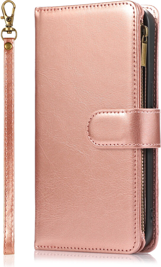 szHAIyu Card Slot Stand Zipper Wallet Leather Case for IPhone 17 Air 16e 16 15 Plus 14 13 12 11 Pro XS Max XR XS X Flip Phone Cover
