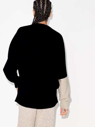 Issey Miyake Cut-Out Panelled Sweatshirt