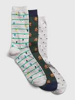 Thumbnail for your product : Gap Pattern Crew Socks (3-Pack)