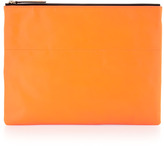 Thumbnail for your product : BCBGMAXAZRIA Carina Leather Foldover Clutch Bag, Orange