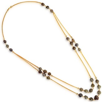 Artisan Natural Ice Diamond Chain Necklace 18k Yellow Gold Jewelry