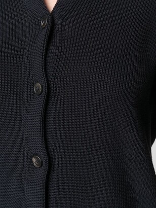 Peserico Ribbed-Knit Cotton Cardigan