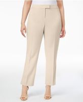 Thumbnail for your product : Anne Klein Plus Size Tab-Waist Pants