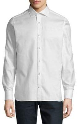 Ermenegildo Zegna Classic Long-Sleeve Twill Shirt