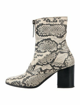 chloe snakeskin booties