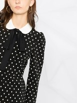 Thumbnail for your product : RED Valentino Peter Pan-collar polka-dot dress