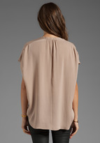 Thumbnail for your product : Vince Cap Sleeve Popover Blouse