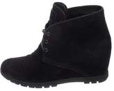 Thumbnail for your product : Prada Sport Suede Wedges Boots Black Sport Suede Wedges Boots
