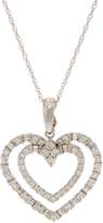 Thumbnail for your product : Affinity Diamond Jewelry Diamond Heart Enhancer w/ Chain, 5/8 cttw, 14K by Affinity
