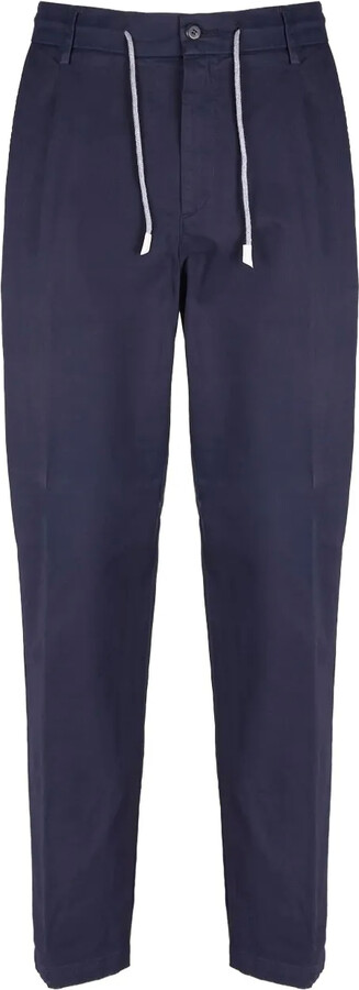 Eleventy Drawstring Pleated Trousers