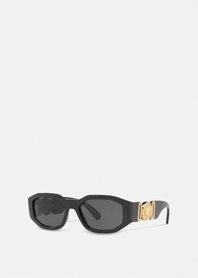Versace V-Matrix Grey Sunglasses - ShopStyle