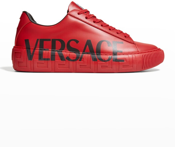 red versace shoes