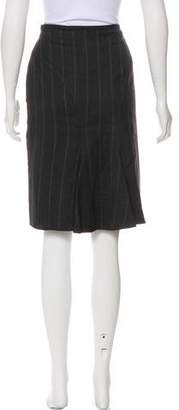 Armani Collezioni Striped Knee-Length Skirt