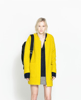Thumbnail for your product : Zara 29489 Wool Coat With Center Zip