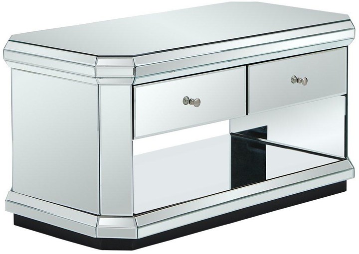 Plinth Mirrored Ready Assembled Storage Coffee Table ShopStyle