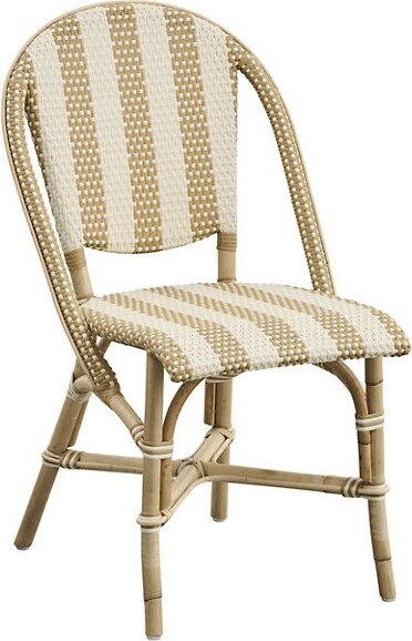 Sika Design Affaire Sofie Stripe Dining Side Chair in Brown